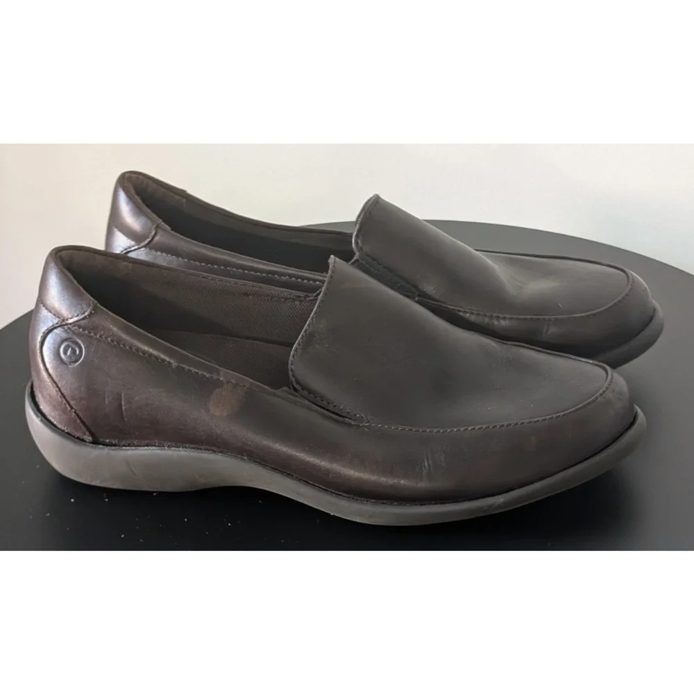 Womens/Ladies Brown Rockport Leather Upper Shoes 7W Used